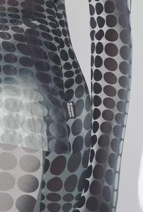 Re-Edition – the Black & White Dots Print Mesh Top Re-Edition – the Black & White Dots Print Mesh Top