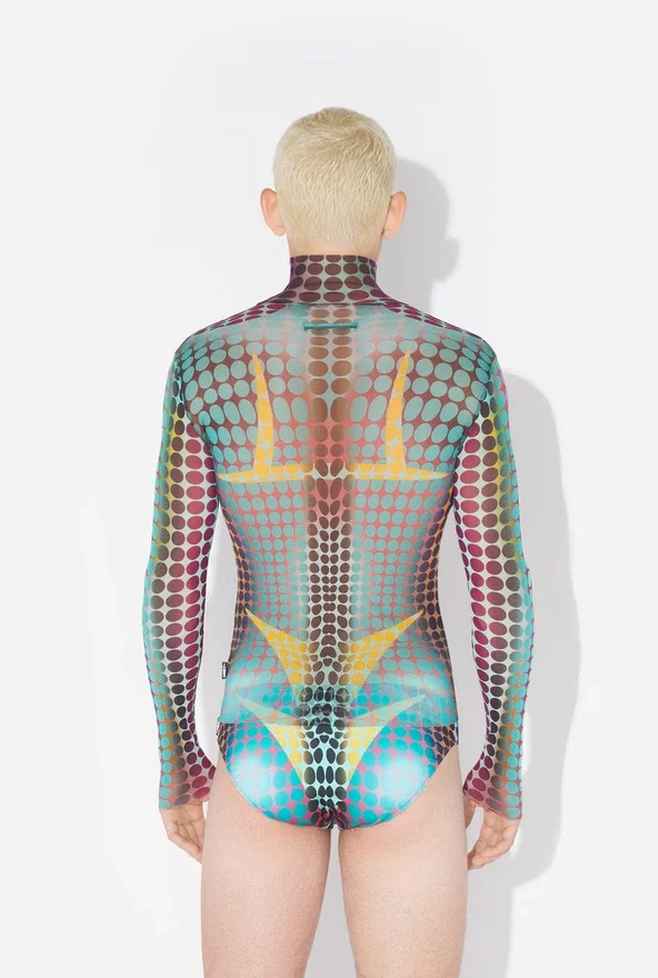 Re-Edition – the Blue Dots Print Mesh Top Re-Edition – the Blue Dots Print Mesh Top