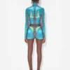Re-Edition – the Blue Dots Print Mini Skirt