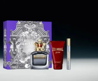 Scandal Pour Homme 3.4 Oz, Shower Gel 2.5 Oz and Spray