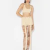The Beige Gaultier Patch Shorts