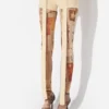 The Beige Gaultier Patch Shorts