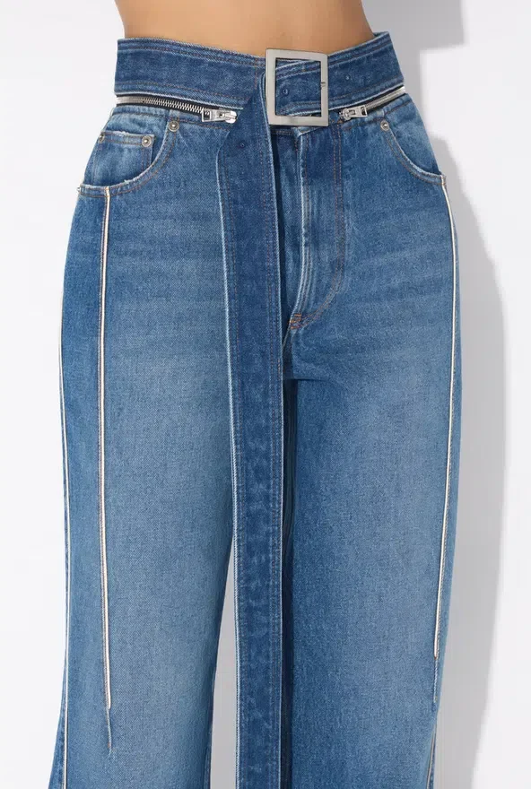 The Belted Denim Jeans The Belted Denim Jeans