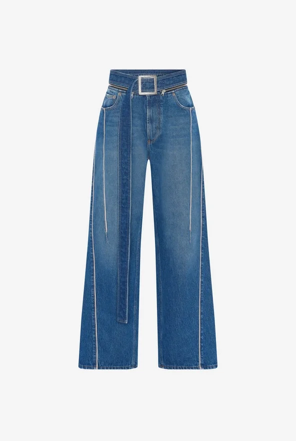 The Belted Denim Jeans The Belted Denim Jeans
