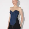 The Bi-Material Denim Corset The Bi-Material Denim Corset