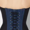 The Bi-Material Denim Corset The Bi-Material Denim Corset