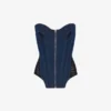 The Bi-Material Denim Corset The Bi-Material Denim Corset
