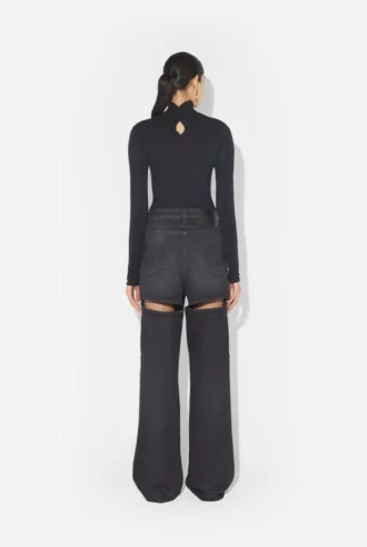 The Black Cut-Out Jeans