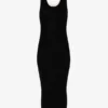 The Black Draped Double Dress