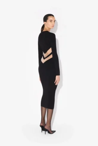 The Black Dress with Chevrons The Black Dress with Chevrons