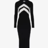 The Black Dress with Chevrons