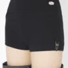 The Black Garter Mini-Shorts