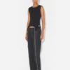 The Black Garter Tank Top