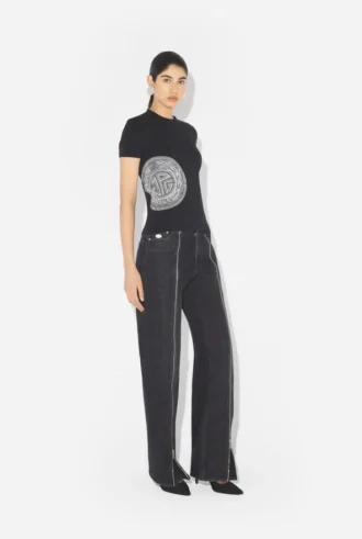 The Black Laurel Stamped Baby Tee