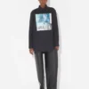 The Black Oversized Water Shirt