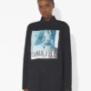 The Black Oversized Water Shirt