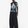 The Black Squeletor Top