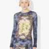 The Blue Cotton Madaillon Dress