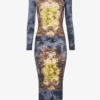 The Blue Cotton Madaillon Dress