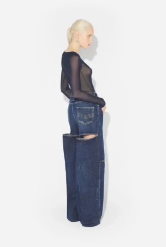 The Blue Cut-Out Jeans