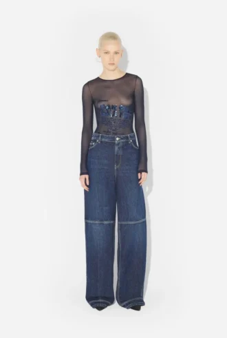 The Blue Cut-Out Jeans