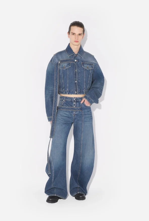 The Blue Denim Strap Jeans The Blue Denim Strap Jeans