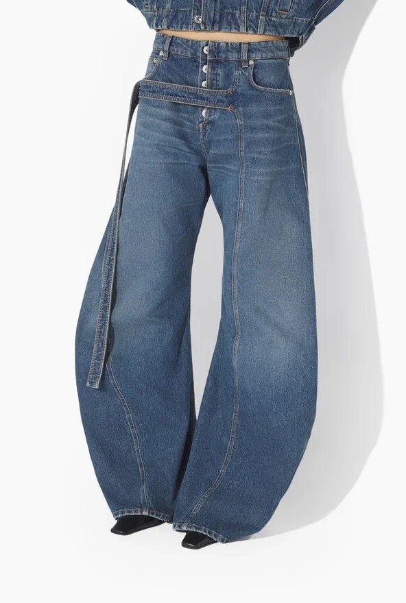 The Blue Denim Strap Jeans The Blue Denim Strap Jeans