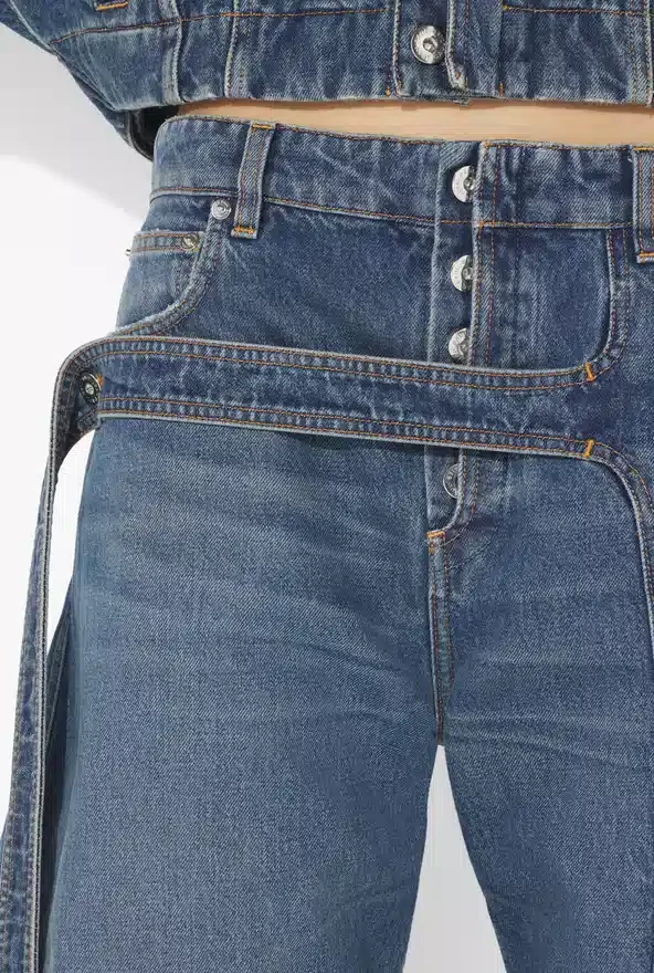 The Blue Denim Strap Jeans The Blue Denim Strap Jeans