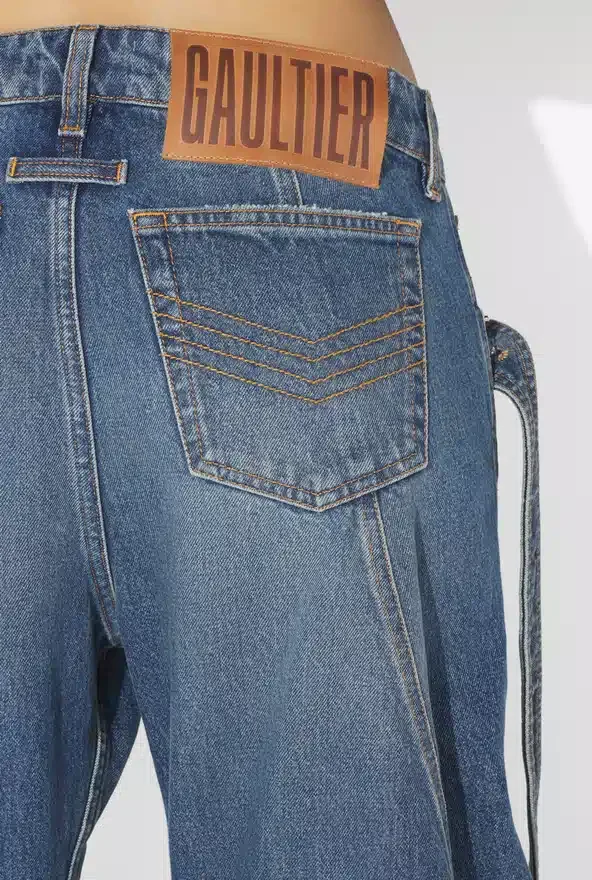 The Blue Denim Strap Jeans The Blue Denim Strap Jeans