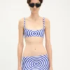 The Blue Target Mini Skirt