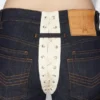 The Contrasting Lace-Up Denim Jeans