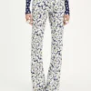 The Curved Denim Flower Jeans