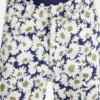 The Curved Denim Flower Jeans