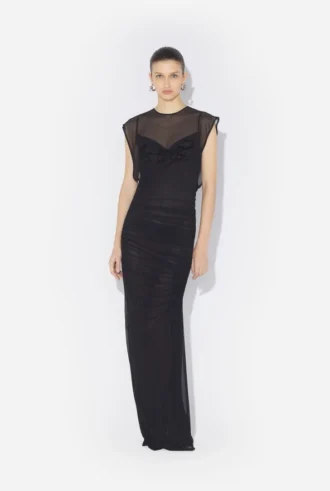 The Flocked Tattoo Ruban Dress