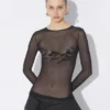 The Flocked Tattoo Ruban Top