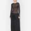 The Flocked Tattoo Ruban Top