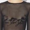 The Flocked Tattoo Ruban Top