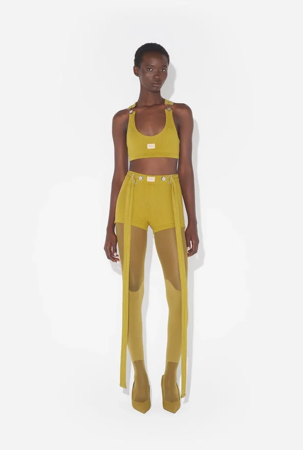 The Green Gaultier Patch Bra The Green Gaultier Patch Bra