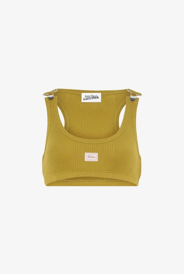 The Green Gaultier Patch Bra The Green Gaultier Patch Bra