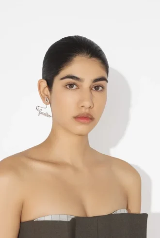 The Heart Safety Pin Earring
