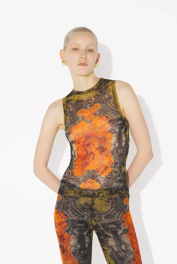 The Khaki Madaillon Tank Top The Khaki Madaillon Tank Top