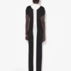 The Long Black Dress with Chevrons