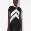 The Long Black Dress with Chevrons