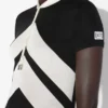 The Long Black Dress with Chevrons