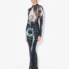 The Long Black Squeletor Dress