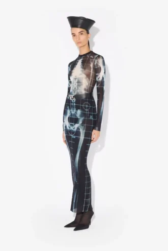The Long Black Squeletor Dress