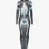 The Long Black Squeletor Dress