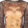 The Long Blue Madaillon Dress