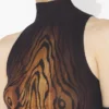 The Long Draped Wood Dress