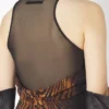The Long Draped Wood Dress